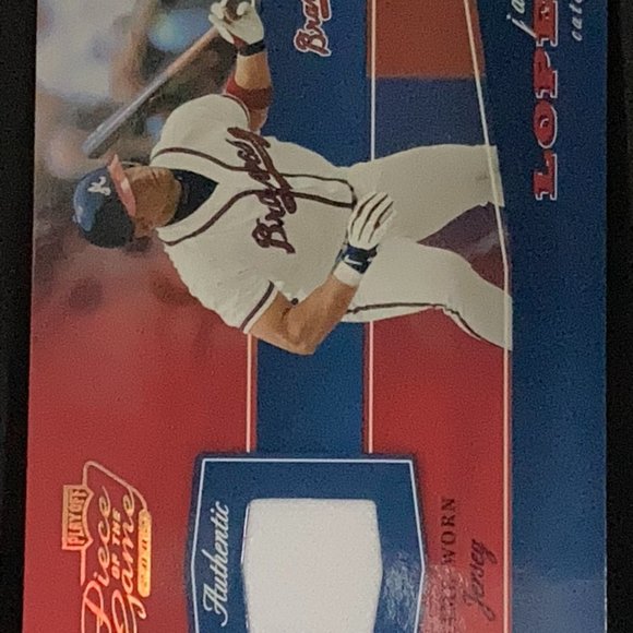 2002 PLAYOFF PEICE OF THE GAME JAVY LOPEZ #30/50 - Picture 1 of 2